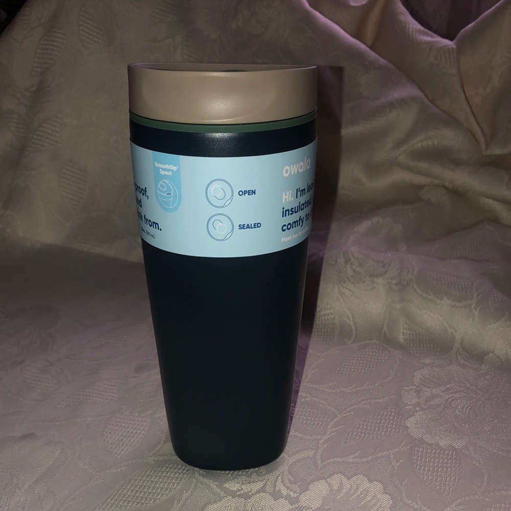Owala Insulated Travel Mug - Blue and Cream